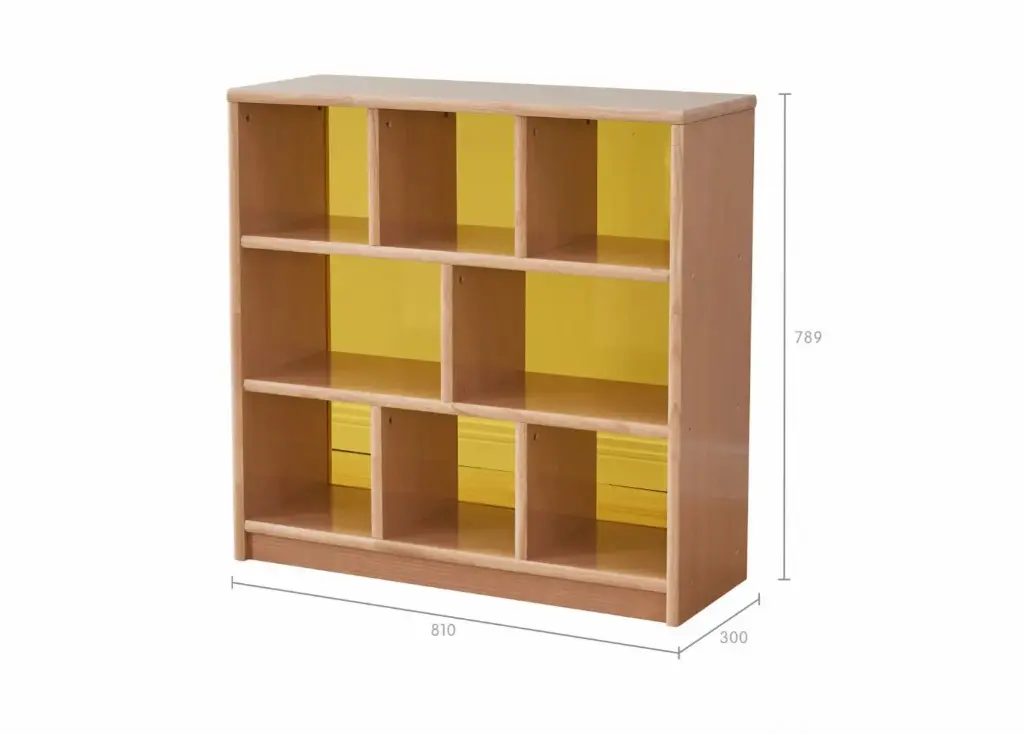 789H × 810L Стеллаж с 8 отсеками Forest School 
