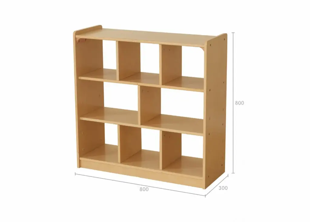 800H × 800L Стеллаж с 8 отсеками Norwood