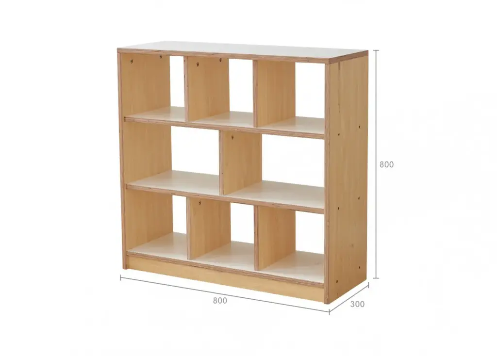 800H × 800L Стеллаж с 8 отсеками Snowdon