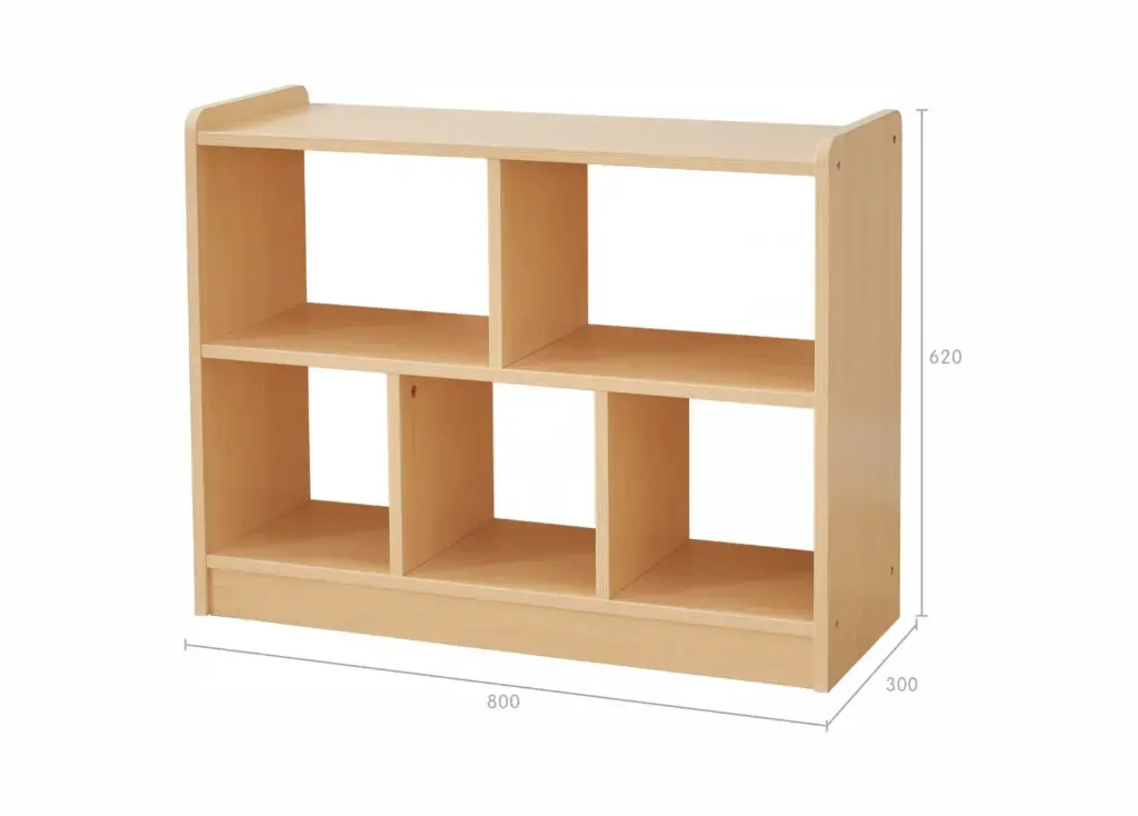 620H × 800L Стеллаж с 5 отсеками Ellite Junior
