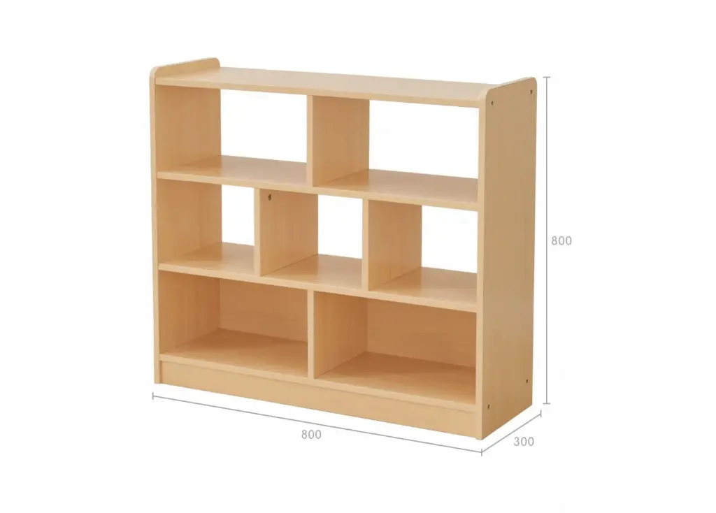 800H × 800L Стеллаж с 7 отсеками Ellite Junior