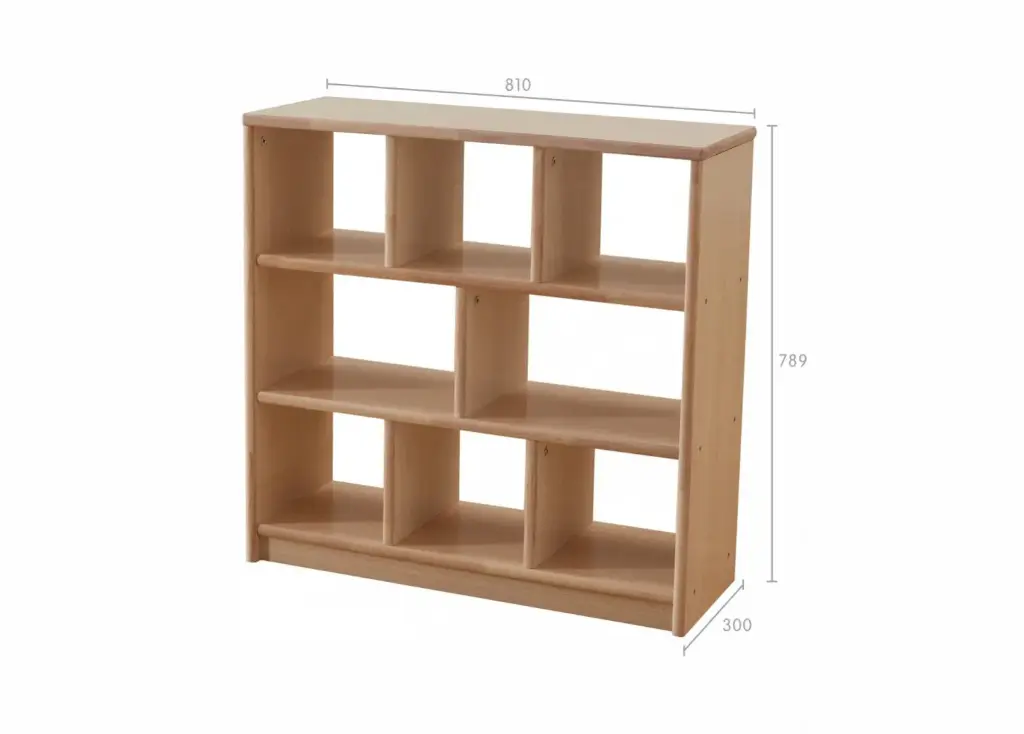 789H × 810L Стеллаж с 8 отсеками Bern