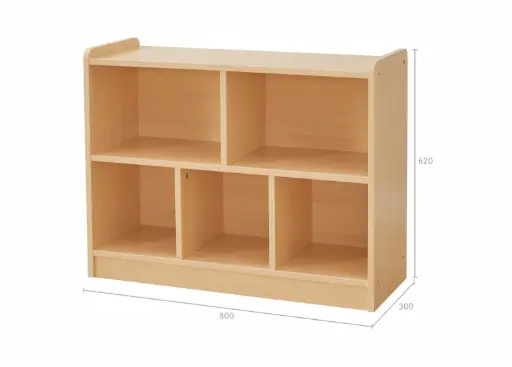 620H × 800L Стеллаж с 5 отсеками Ellite Junior